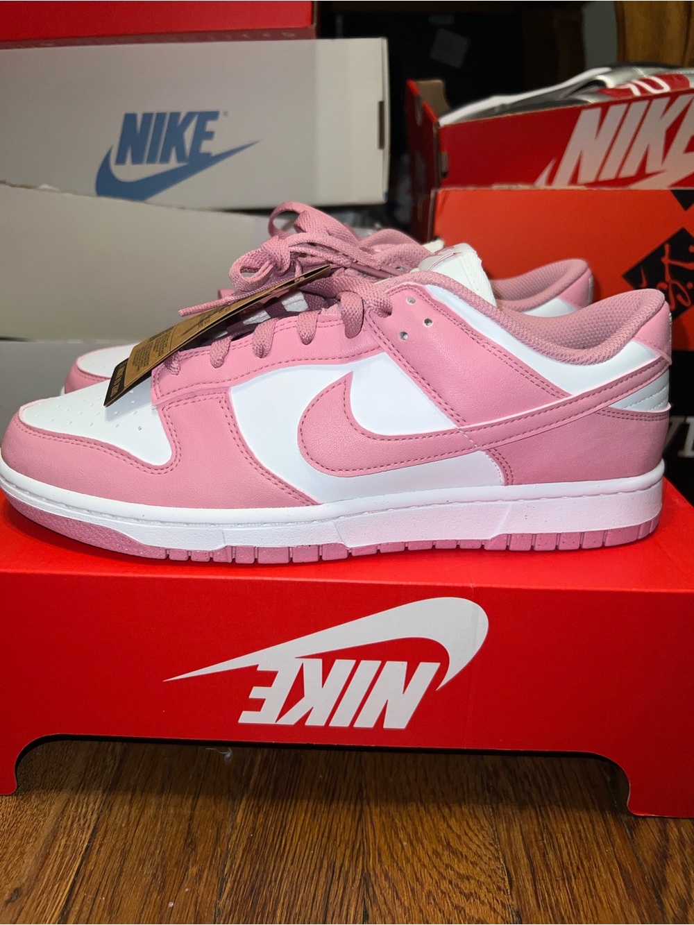 Size 11W/9.5M - Wmns Nike Dunk Low “Elemental Pink” (NEW MISSING LID) DD1873-112